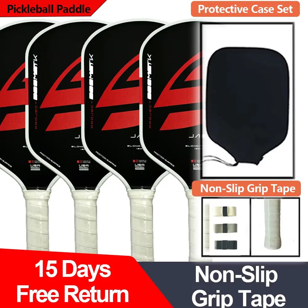 USAPA Approved Pickleball Paddle 16mm LABS Project Elongated Boom Core Racket Pure Foam Construction for Power And Spin