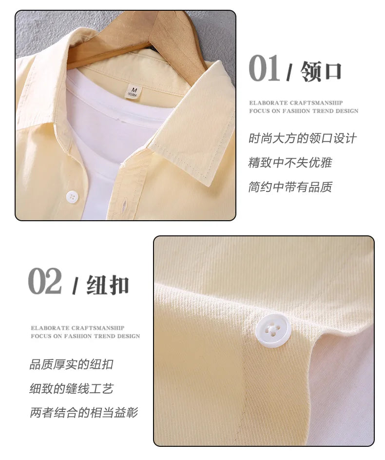 American Style Cargo Shirt Men Spring Autumn Mens Long Sleeve Shirts Pockets Pure Cotton Casual Shirts Comfortable chemise homme