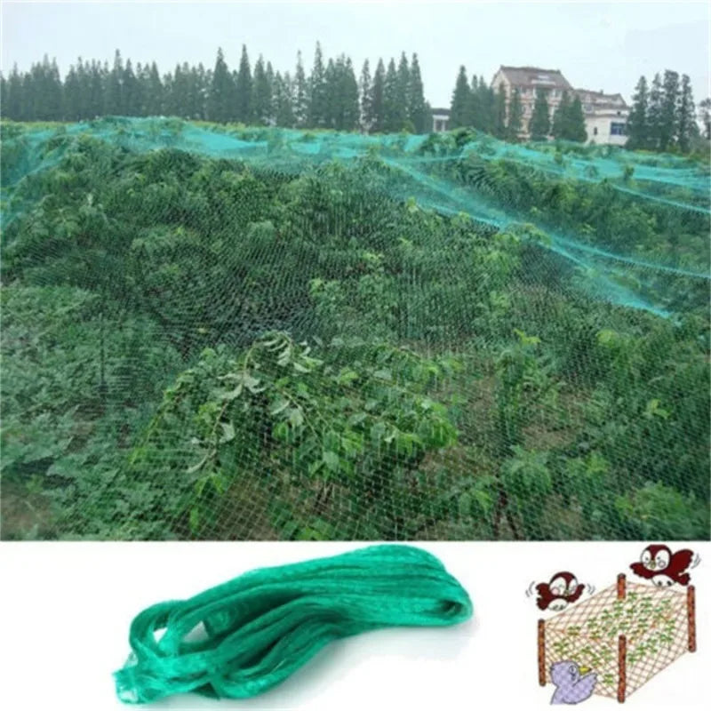 Garden Netting Green Woven MeshProtect Plants Fruits Flowers TreesStretch Fencing Durable Net Stops BirdsDeer Animals