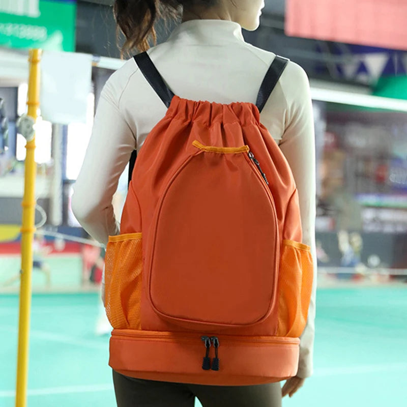 High-Capacity Sports Bag for Gym – Includes Dual Racket Spaces and Shoe Pocket, Ideal for Tennis and Badminton
