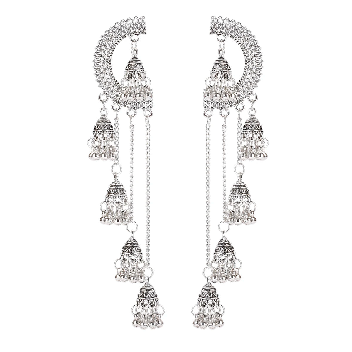 1Pair Earrings For Women Accessories Bells Indian Jewelry Ear Rings For Girls Fashion Vintage Earring Dangling Gift Kolczyki
