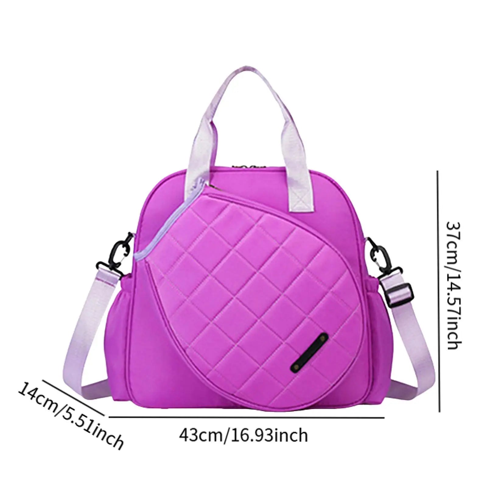 Sport Bag for Tennis and Badminton Large Portable Tote Shoulder Bag for Adults Gym Use