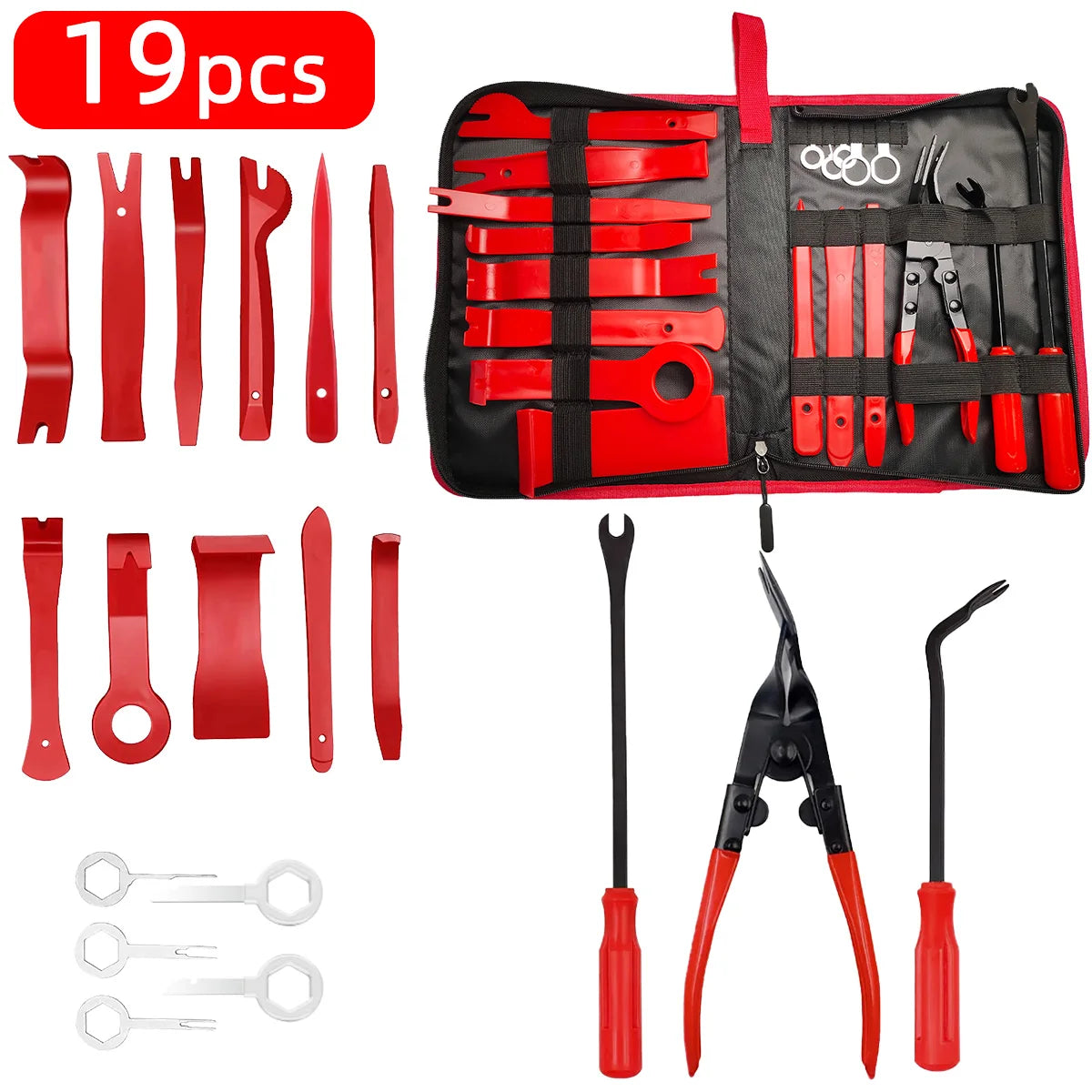 5/7/11/19/25/38pcs Automotive Manual Tool Optional Set Automotive Disassembly And Assembly Interior Automotive Disassembly Tools