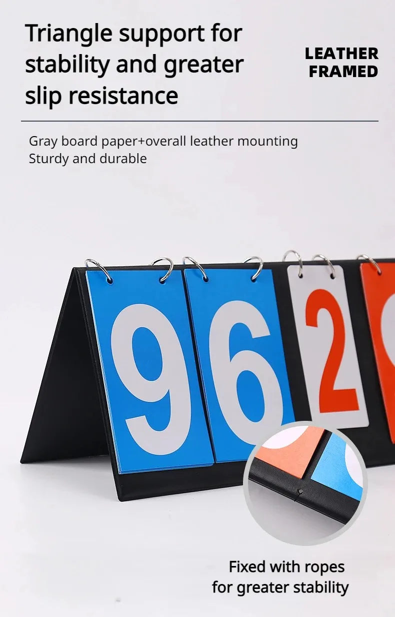 Sports scoreboard, basketball, football, 1pc Digital desktop scoreboard, team game flip scoreboard