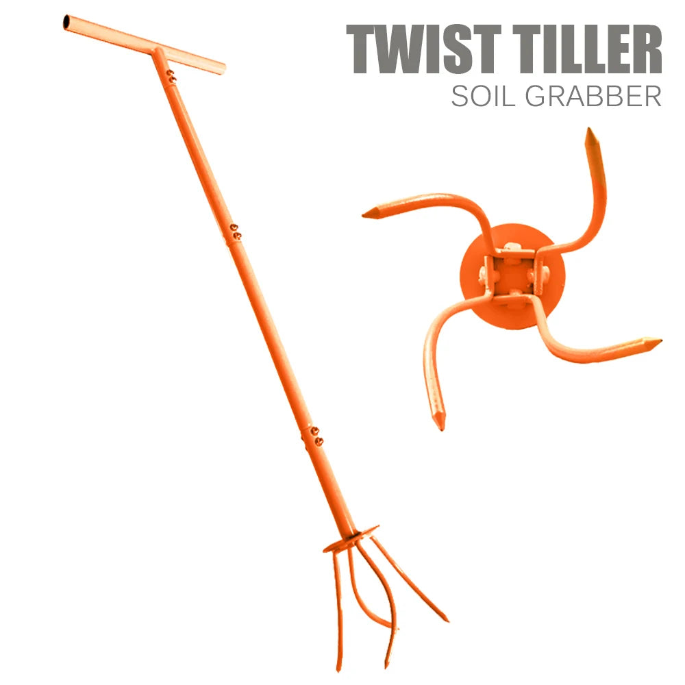 Garden Claw Tool Twist Tiller Labor-saving Soil Catcher Weeder Punch Soil Turning Tool Manual Digger