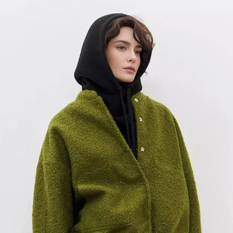 Winter Ladies Hat Scarf Y2k Balaclava Hat Knitted Hats Outdoor Warm One Collar Children's Hats Hats Men Hats Winter Accessories