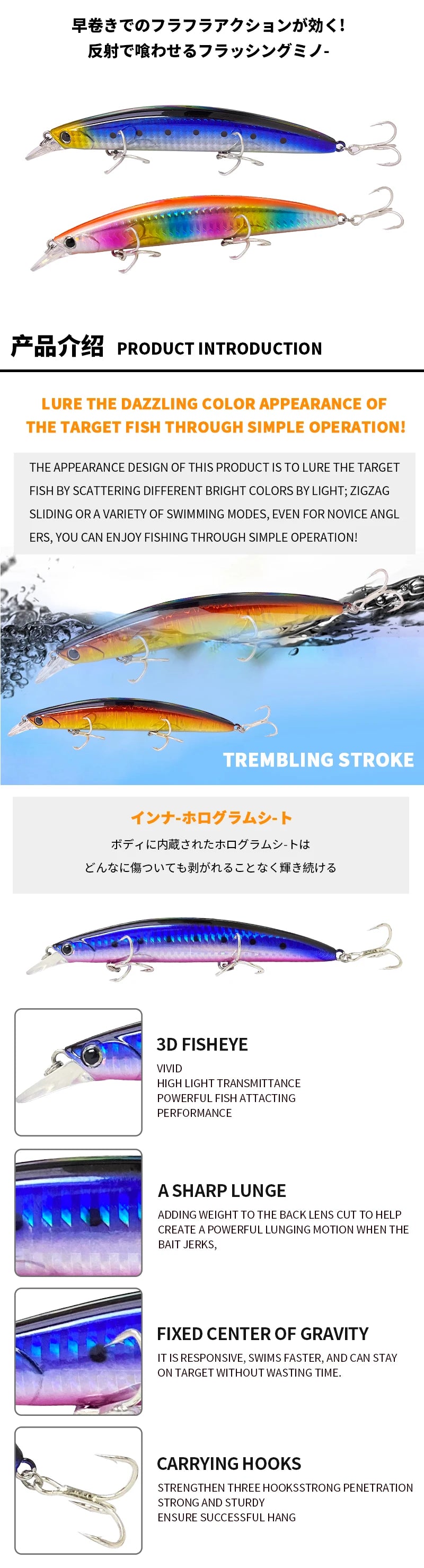 26g 130mm Floating Minnow Fishing Lures Long Cast Wobblers Artificial Hard Baits Trolling Saltwater Bass Trout Lures Equipment
