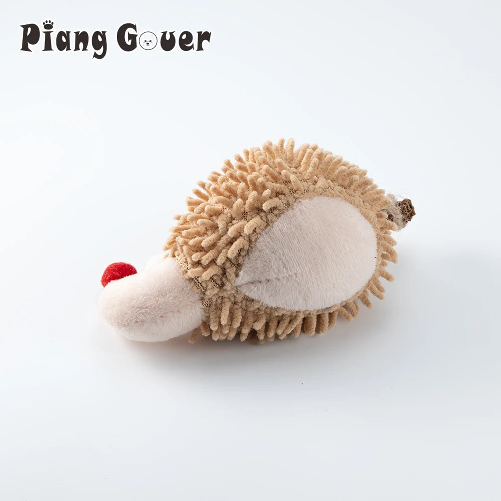 Plush Hedgehog Mouse Mint Cat Toy Simulation Interactive Plush Pet Toy