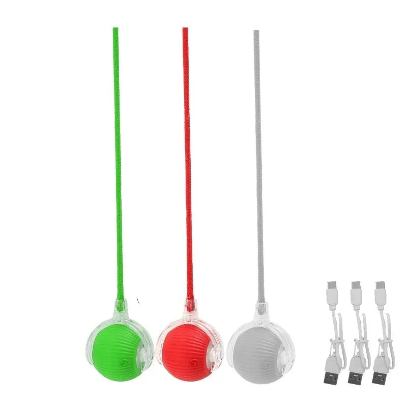 Cat Interactive Ball Toy Pet Automatic Rolling Ball Rechargeable Smart Puppy Interactive Toy Dog Electric Training Imitate Mouse