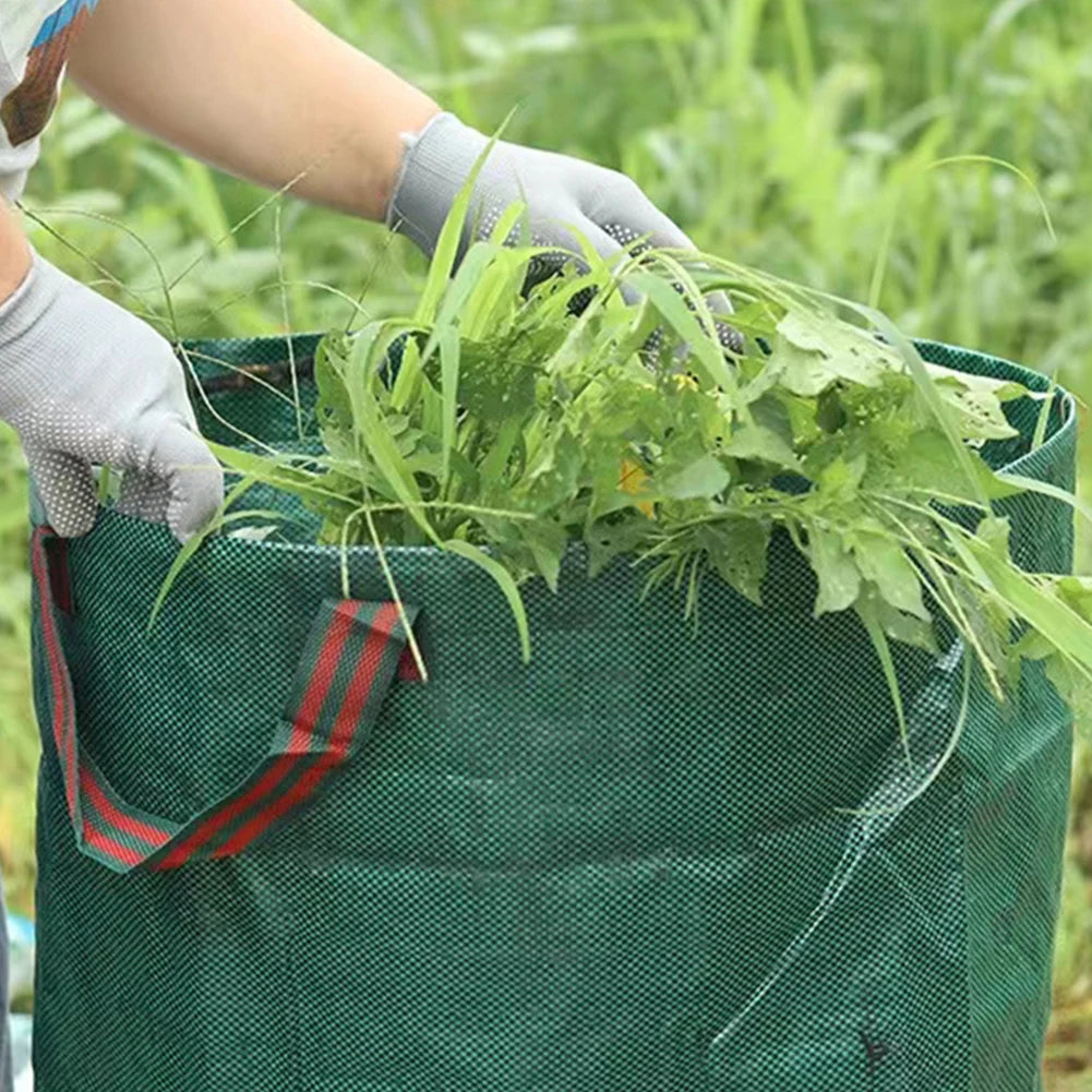 60-500L Garden Leaf Bag Foldable Garden Waste Bag Reusable Garden Garbage Bag Garden Leaf Collector Fallen Leaves Basket