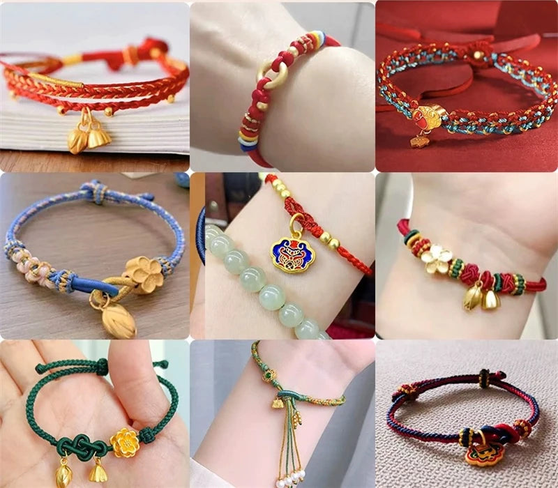 NEW 0.4/0.8/1.0/1.5mm Nylon Cord Thread Chinese Knot Macrame Cord Bracelet Braided String DIY Tassels Beading Shamballa Thread