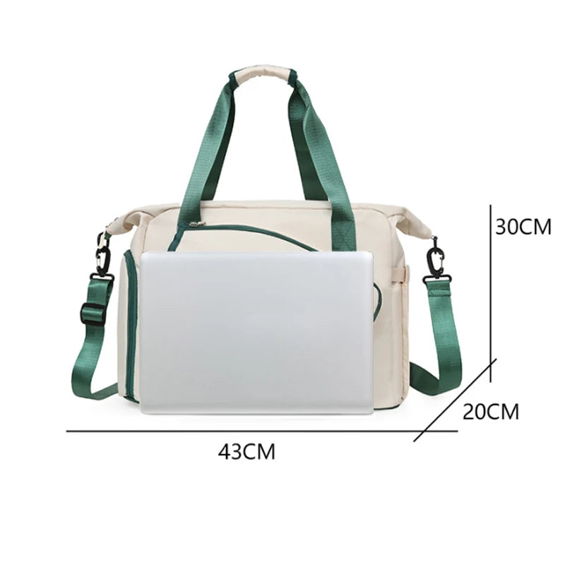 All-Sport Racket Backpack large Capacity Ventilated Shoe StorageWaterproof Tennis Duffel with Detachable Shoulder Strap