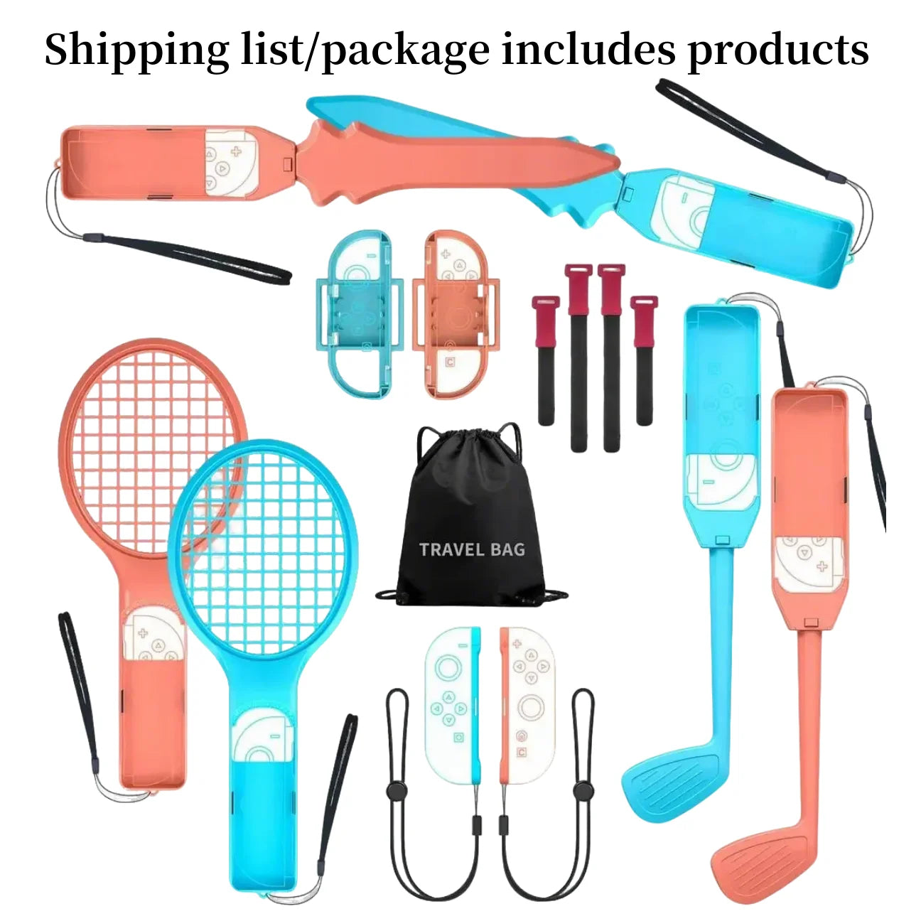 15 in 1 Switch Sports Accessories Bundle - Suitable for Switch 2  Sports Game Series accessory kit, compatible with Switch/OLED
