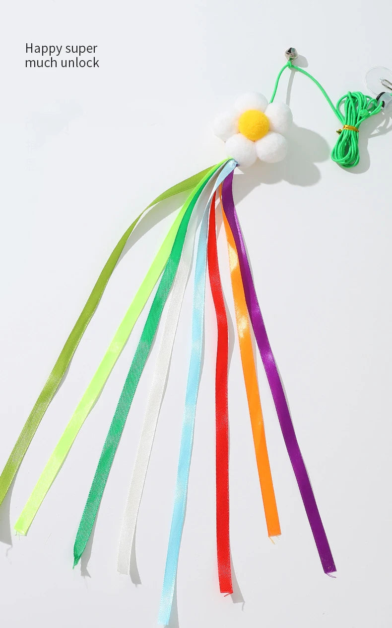 Fun simulation of mouse and cat toys, cat, kitten, rope, mouse, caterpillar, interactive toy, telescopic hanging door, pet toy