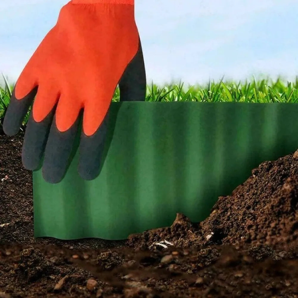 Bendable Plastic Garden Fence Moisture-resistant Cuttable Lawn Border Fence Weatherproof Flower Bed Edging Fence Plant Landscape