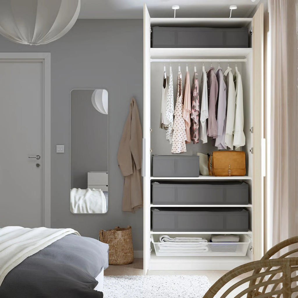 Under Bed Storage Containers, Durable Fabric, Washable, Collapsible, Under Bed Storage Bins For Clothes, Blankets, Sheets,