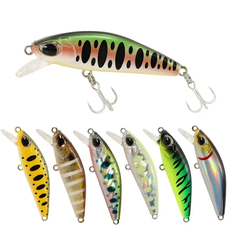 5.5cm 6.5g Slow Sinking Minnow Fishing Lures Artificial Bait Trolling Jerkbait Trout Bass Bait Pike Fishing Equipment