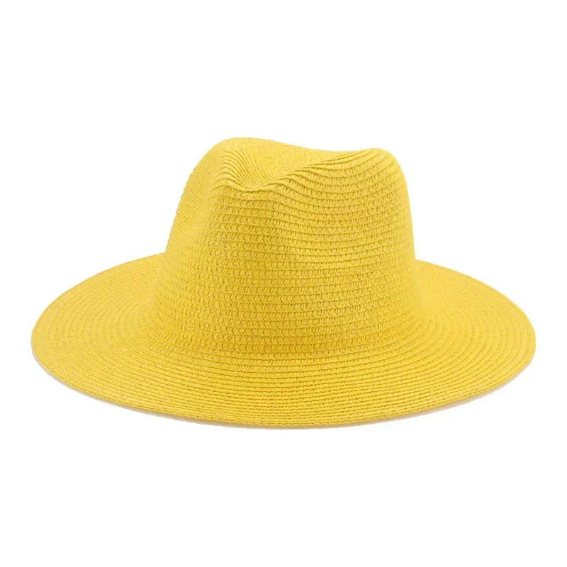 Women's Hat Hats for Women Summer Straw Sun Hats Men's Caps Sun Protection Beach Summer Women Men Panama Straw Hat Gorras Hombre