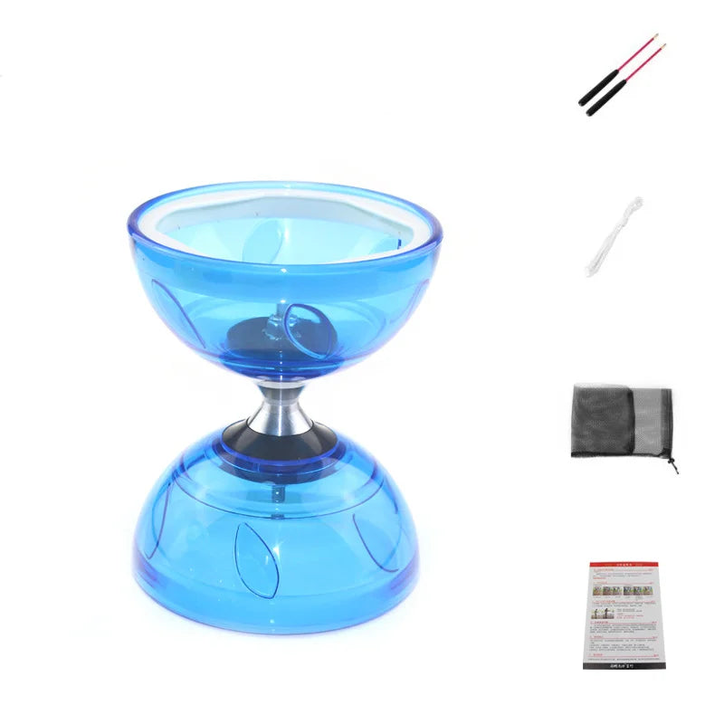 Portable Diabolo Chinese Yoyo Diabolo Set Fitness Equipment Gear for Adults Kids Elderly Outdoor Indoor Agility Exercise