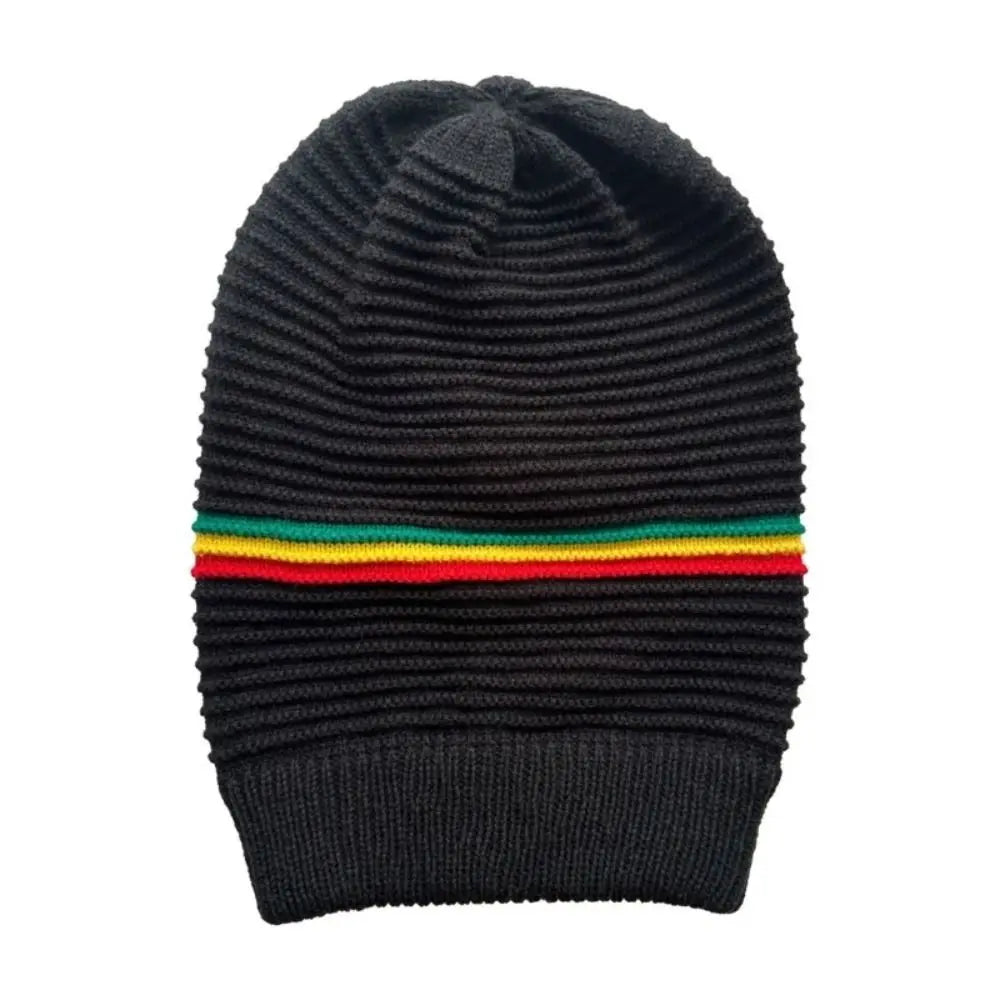 Beanies Pullover Weaving Reggae Hat Striped Color Hip Hop Hat Jamaica Knitted Hat Warm Comfortable Skull Caps Winter Autumn