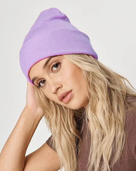 Women's Hats for Autumn&Winter-Comfortable Stylish Versatile Warm-Keeping Hairstyle-Protecting Knitted Satin Woolen Hats