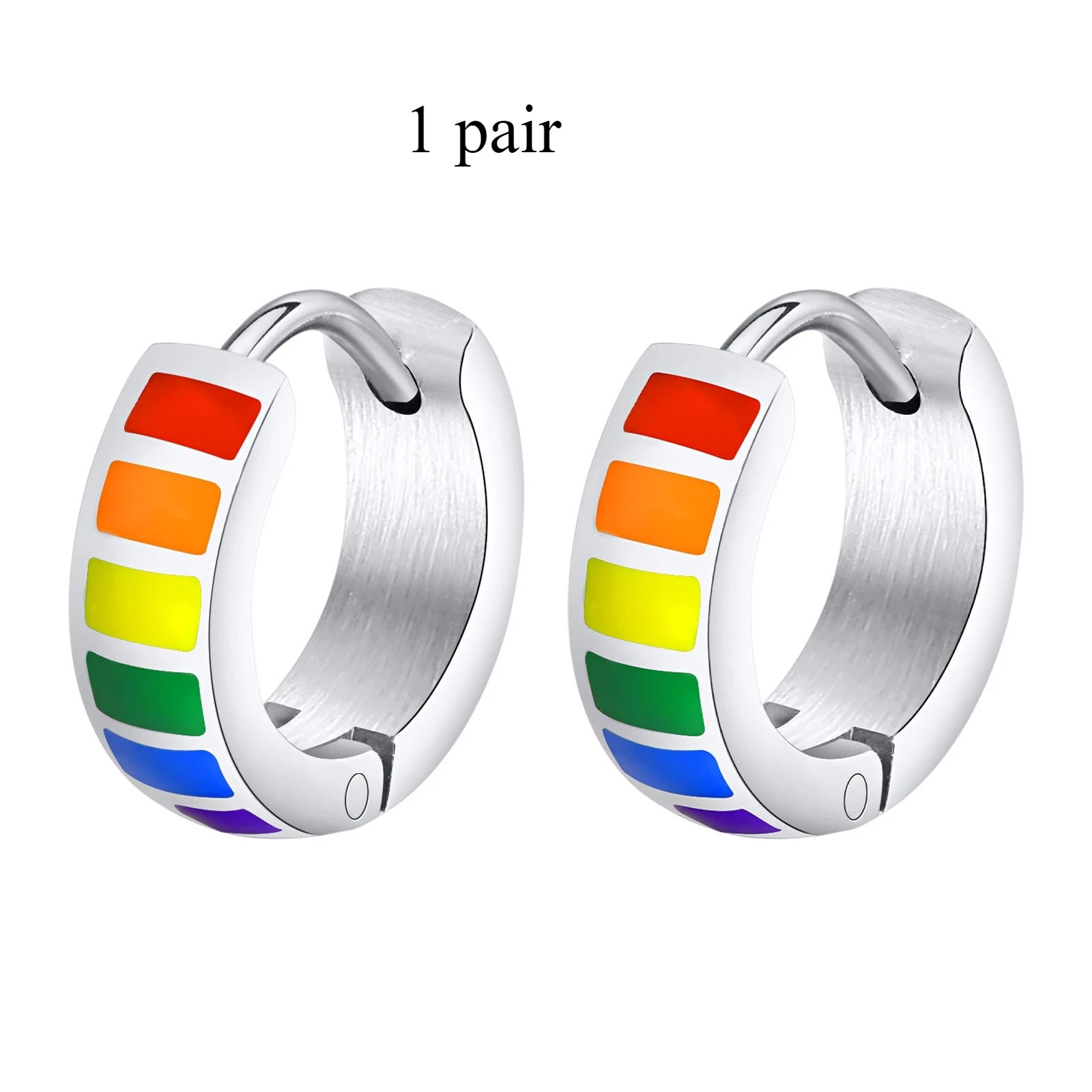 Fashionable Men's and Women's Stainless Steel Ring Earrings Without Ear Holes Ear Clips Jewelry Gifts