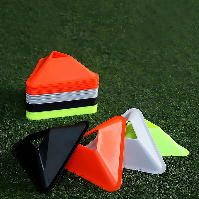 5PCS Football Training Disc Triangle Soccer Practice Field Sports Agility Training Cone Portable Equipment For Kids Adult