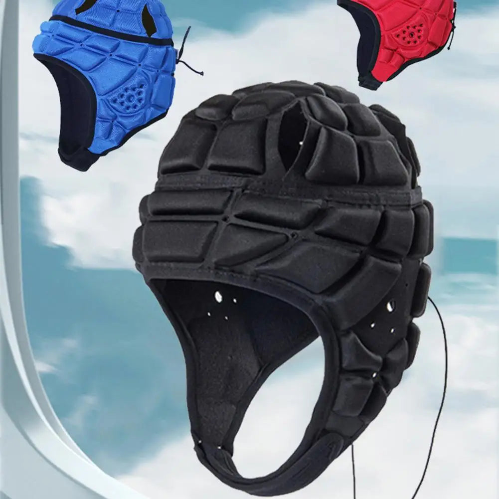 Sports Headguard Adjustable Strap Rugby Helmet Headguard for Kids Youth Ultralight Impact-resistant Soccer Ski Soft Protective