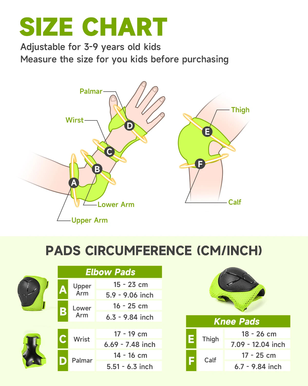 Kids Protective Gear Child Knee Elbow Pads Wrist Guard Sports Protection for Scooter Skateboard Balance Bike Cycling Equipment