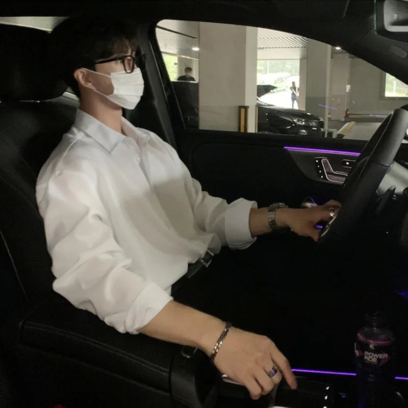 Men's Long Sleeve Shirt Casual Style for Spring and Autumn