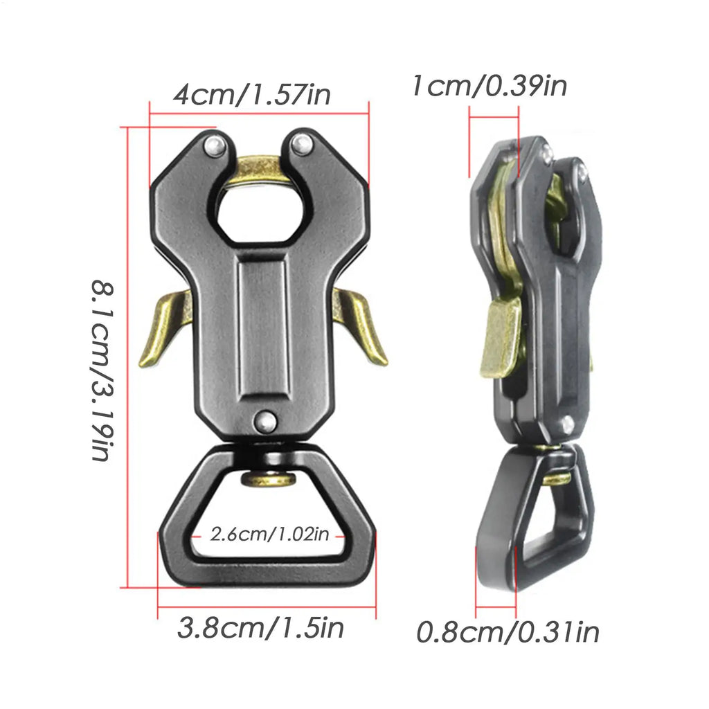 Dog Leash Clasp Zinc Alloy Dog Leash Locking Clips Pet Puppy Outdoor Collar Accessory Puppy Quick Release Chain Locking Buckles