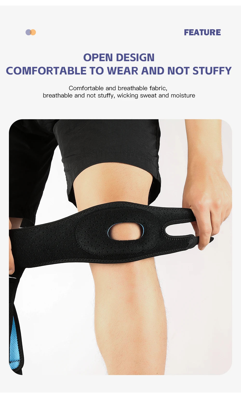 Sports Patella Strap Running Jump Rope Fitness Knee Protection Meniscus Professional Equipment Knee Protectors