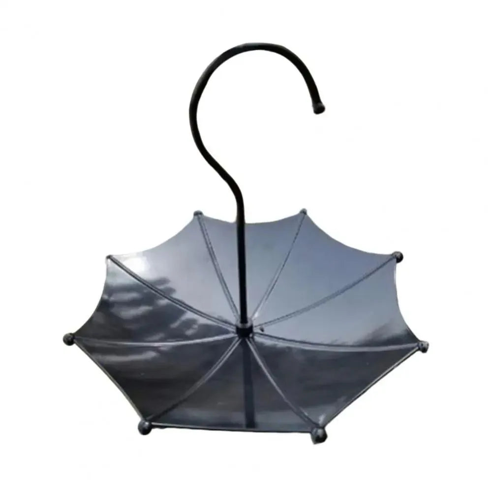 Umbrella Design Bird Feeding Tray Weatherproof Yard Decorations Hanging Bird Feeder Garden Ornaments Round Bird Bath Feeder