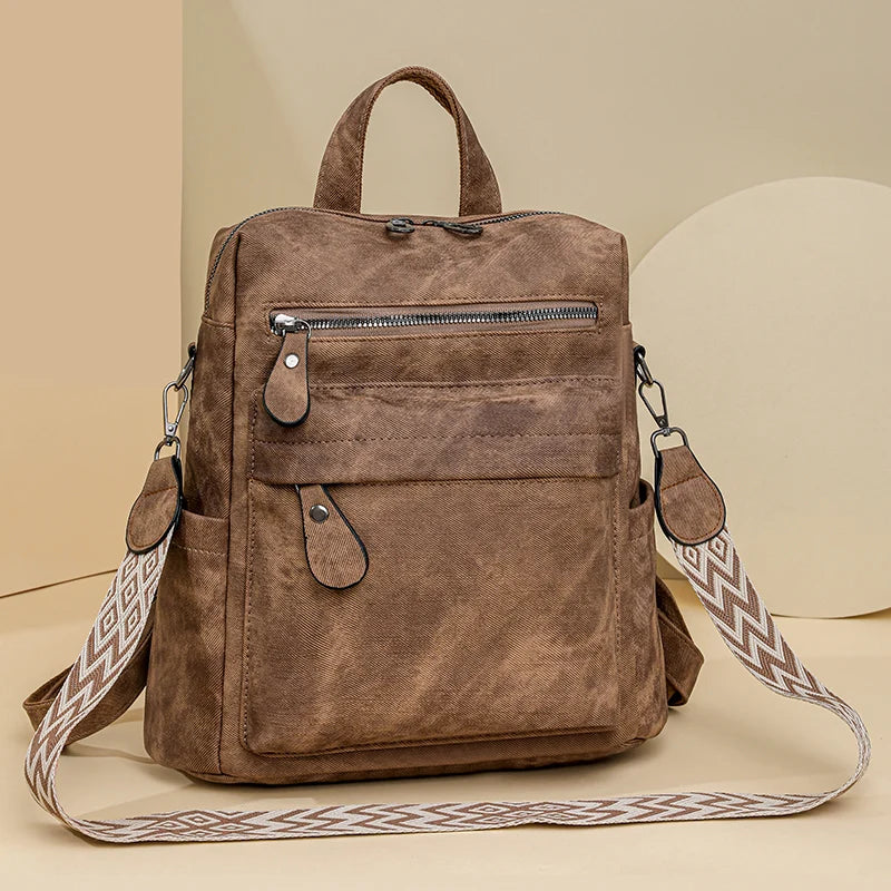 Fashion Backpacks Women Shoulder Bag Big Travel Bagpack Ladies Daypacks Large School Bags High Quality Leather Rucksacks Female