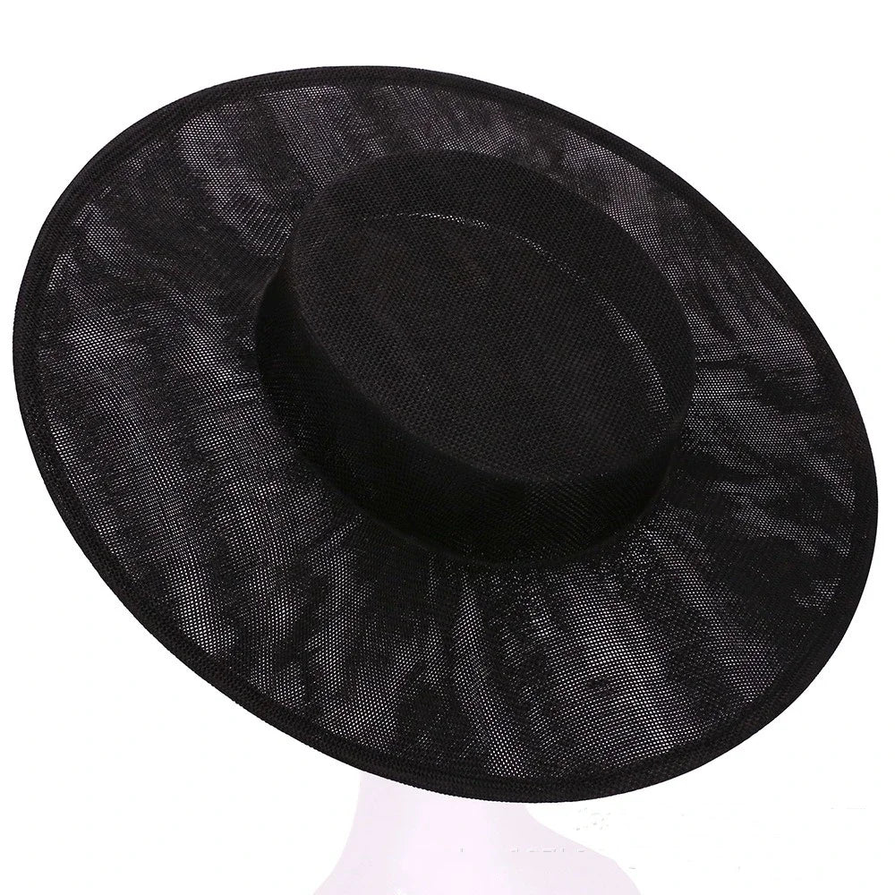 Elegant Hair Accessories DIY Hat Fascinator Base Headwear Plain Color Banquets Hats Multiple Colors Big Top Hats Cocktail