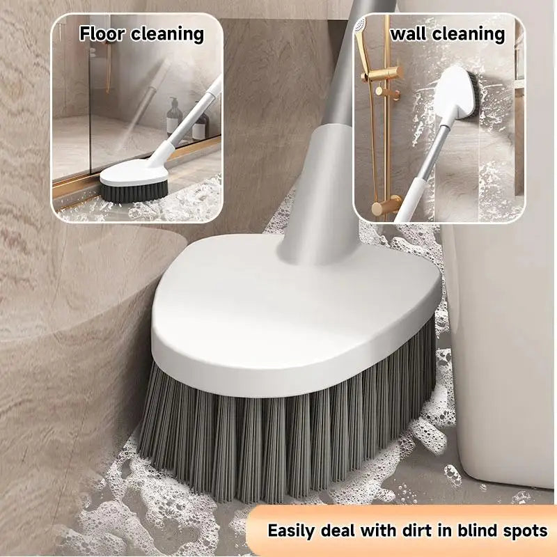 Bathroom Cleaning Made Easy with 4-In-1 Multifunctional Toilet Brush, Full 360° No Dead Corner Cleaning Set.
