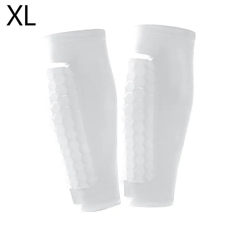 Football Shin Guard Socks Sleeves with Foam,Calf Compression Sleeve Honeycomb Pads,Sports Legging & Soccer Equipment
