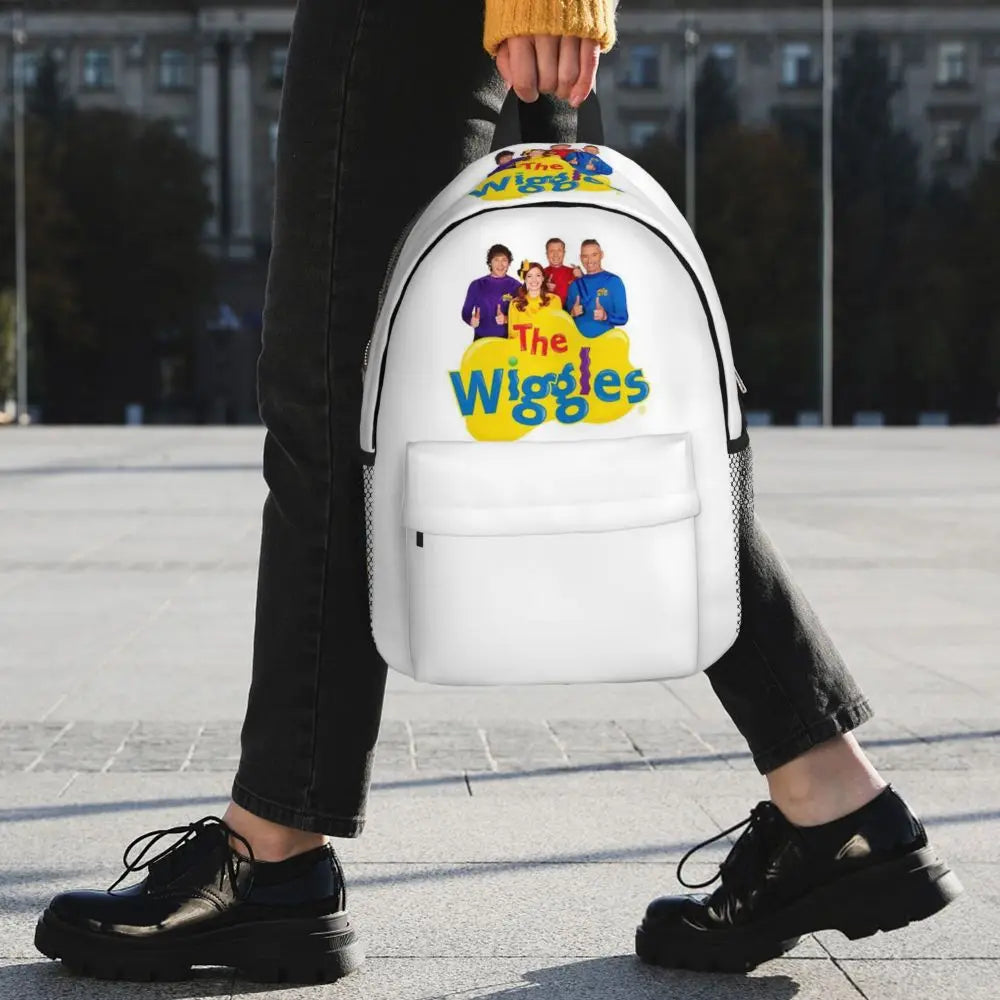 The Wiggles Tv Show Music Band Backpack Student Boys Girls BookBag Children School Bag Computer Shoulder Bags for Men Women