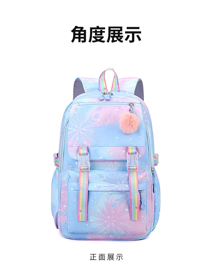 Backpack 2025 Cute Pink Backpacks for Girl Boy Fashion Casual Students Schoolbag Custom printed patterns are available.