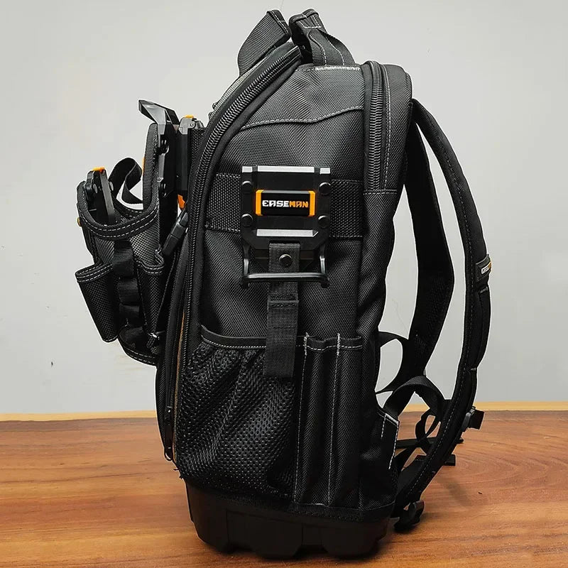 Waterproof Heavy-duty Thickened Tool Backpack Multifunctional Electrician Maintenance Tool Bag Quick Hanging Hardware Storage
