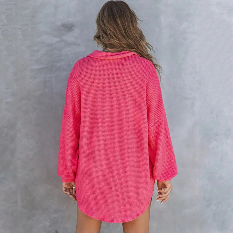 Long Sleeve Casual  Oversize Blouses Shirts For Women Turn-down Collar Jacket Spring Autumn Blouse Boho Beach Cover-up Blusas