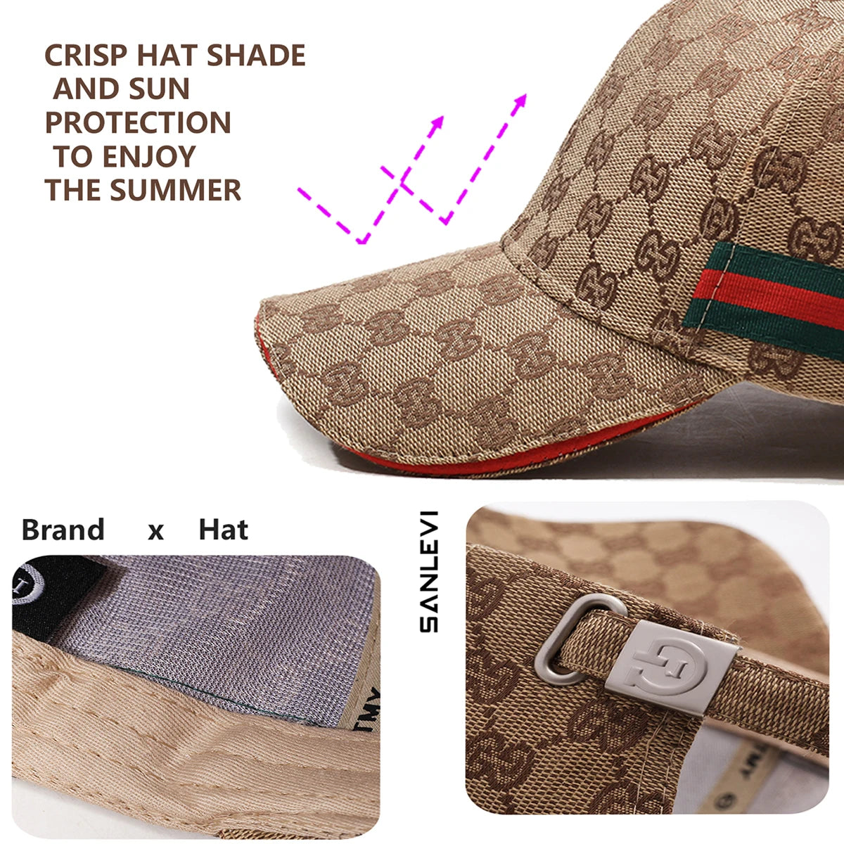 Hats Women's Sports Fashion Outdoor Baseball Caps Men's Embroidered Letter Caps Show Face Small Sunscreen Sun Hats