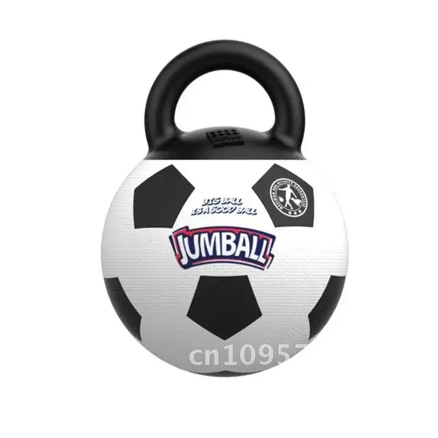 Pet Toy Toy Ball Bite-Resistant Basketball Rubber Handle Indestructible, Small and Dog Ball Game Interactive Training Large Dog
