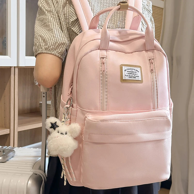 Women's Backpack Daily Travel Female Multi-pocket Casual Woman Man Travel Bag Schoolbag for Teenage Girl Boy Laptop Knapsack