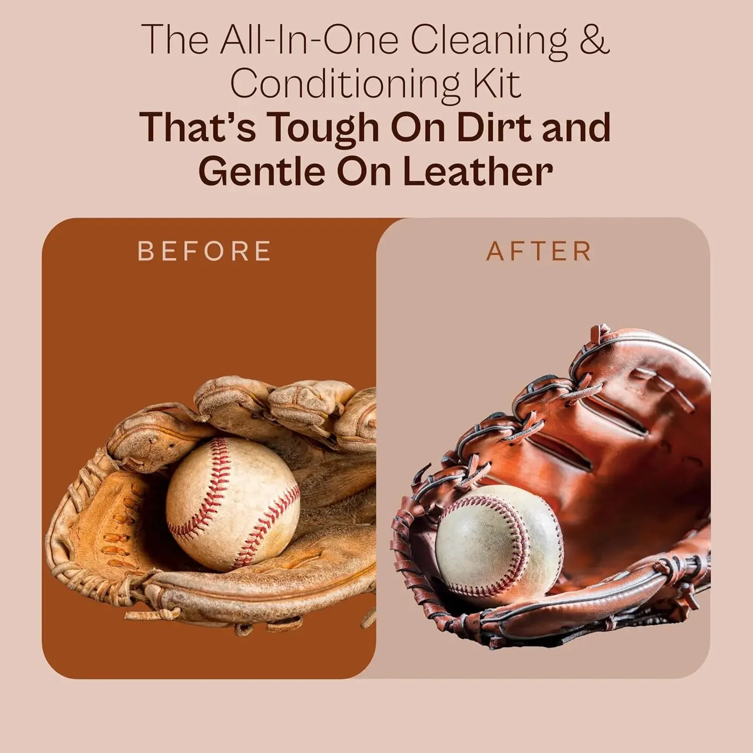 Professional Leather Conditioner for Baseball Softball Gloves and All Leather Sports Equipment Care＆Protection Matériel De Sport