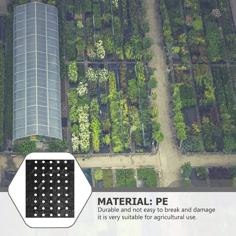 Garden Agricultural Breathable Perforated Weed Barrier Fabric1Sheet Plastic Covering Film Weed Control Cloth Landscape Mulch