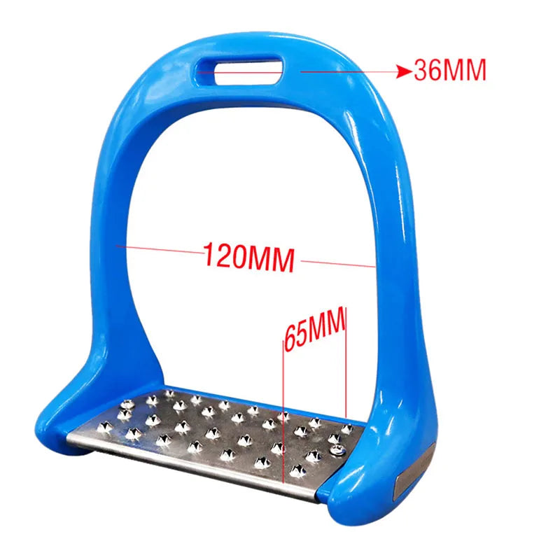 1 Pair Pedal Equipment Horse Stirrups Anti Slip Equestrian Safety Aluminium Alloy Riding Treads Lightweight Outdoor Sports