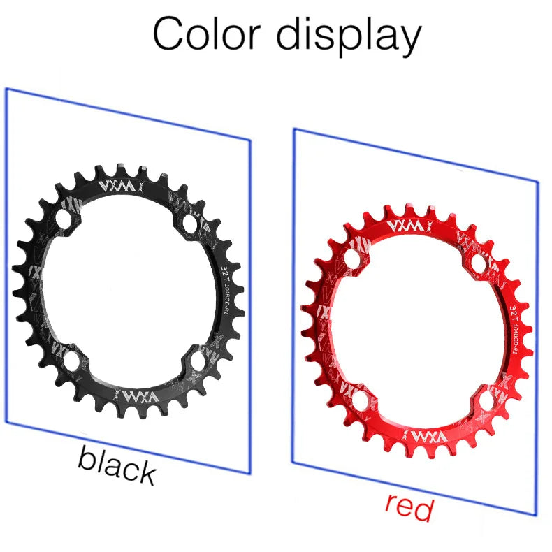 Bike 104BCD Elliptic mountain bike 32T 34T 36T 38T modified plus and minus teeth single tooth disc bycicle accesories Crank