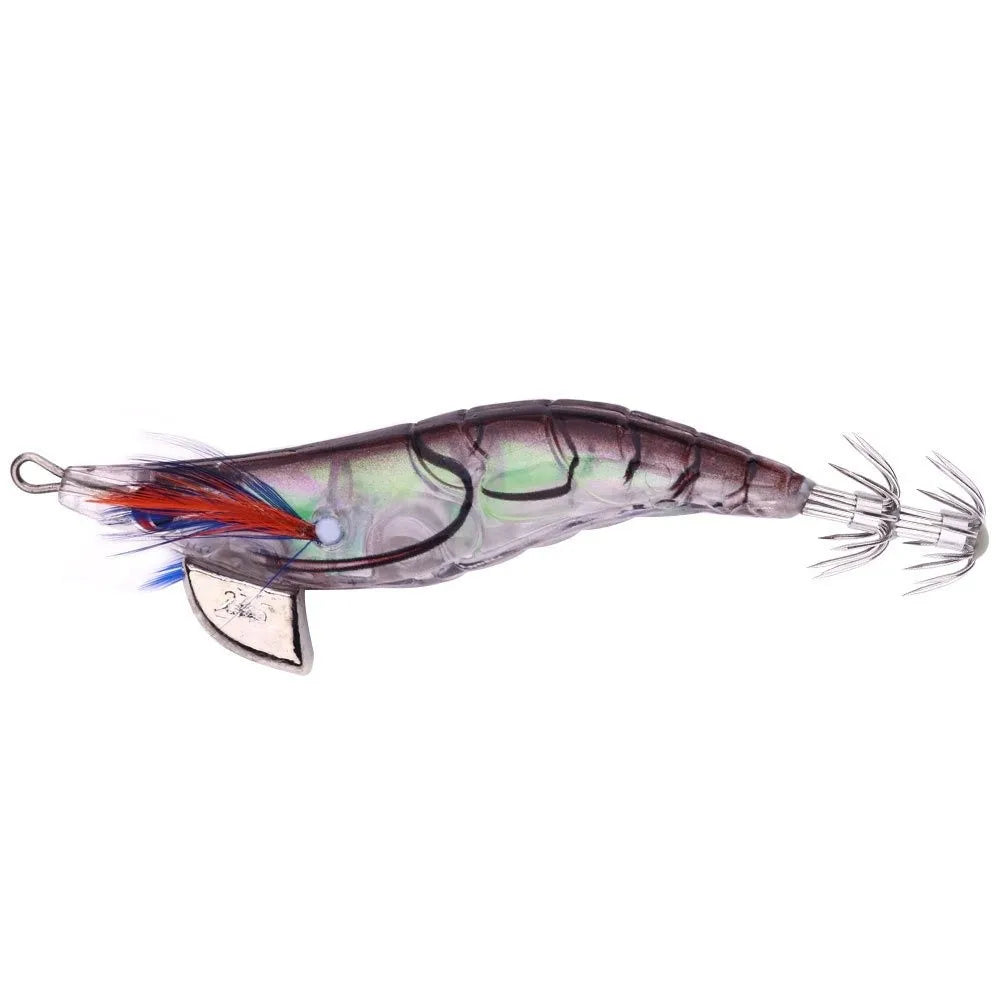 10cm 12g Fishing Lure 2.5# hook Artificial Noctilucent Squid Cuttlefish Jigs Noctilucent Wood Artificial Squid Hook Jigs