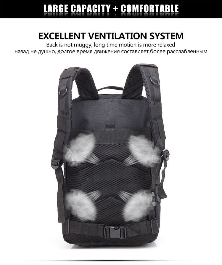50L Man Tactical Backpacks Outdoor Traveling Bags Outdoor 3P School Pack EDC Molle Pack For Trekking Hunting Bag